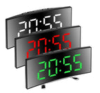 Nowoczesny ZEGAR LED z dużym wyświetlaczem – budzik, regulacja jasności