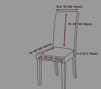 Elastyczne pokrowce na krzesła  – rozciągliwe, ochronne, wodoodporne, nowoczesny wzór