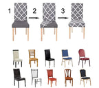 Elastyczne pokrowce na krzesła  – rozciągliwe, ochronne, wodoodporne, nowoczesny wzór