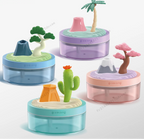 Kolorowy nawilżacz powietrza z efektem Palmy i Lampką Nastrojową