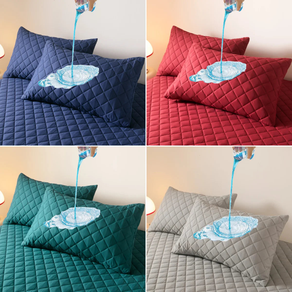 Wodoodporne pikowane poszewki na poduszki – miękkie, oddychające i łatwe w czyszczeniu